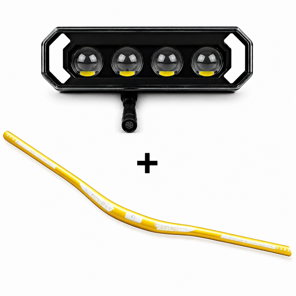 custom led + custom stuur geel