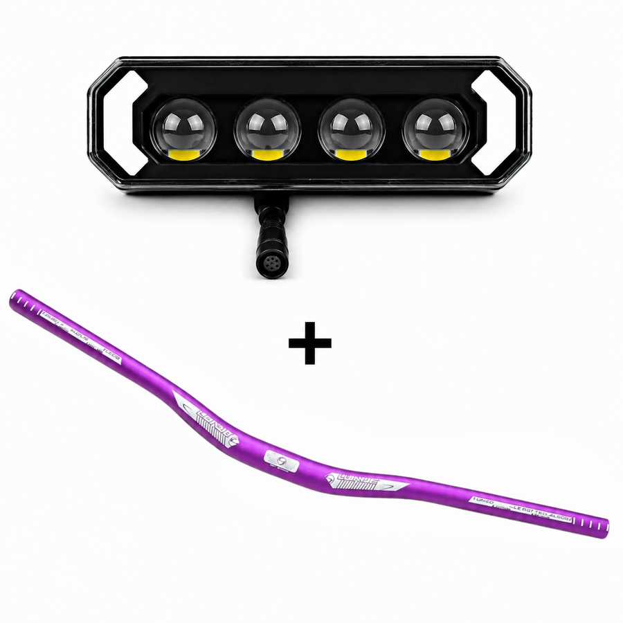 custom led + custom stuur paars