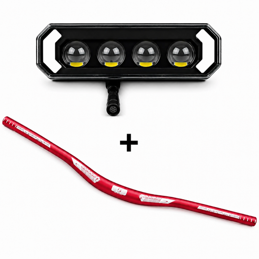 custom led + custom stuur rood