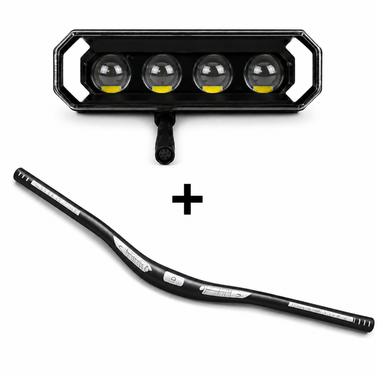 custom led + custom stuur zwart