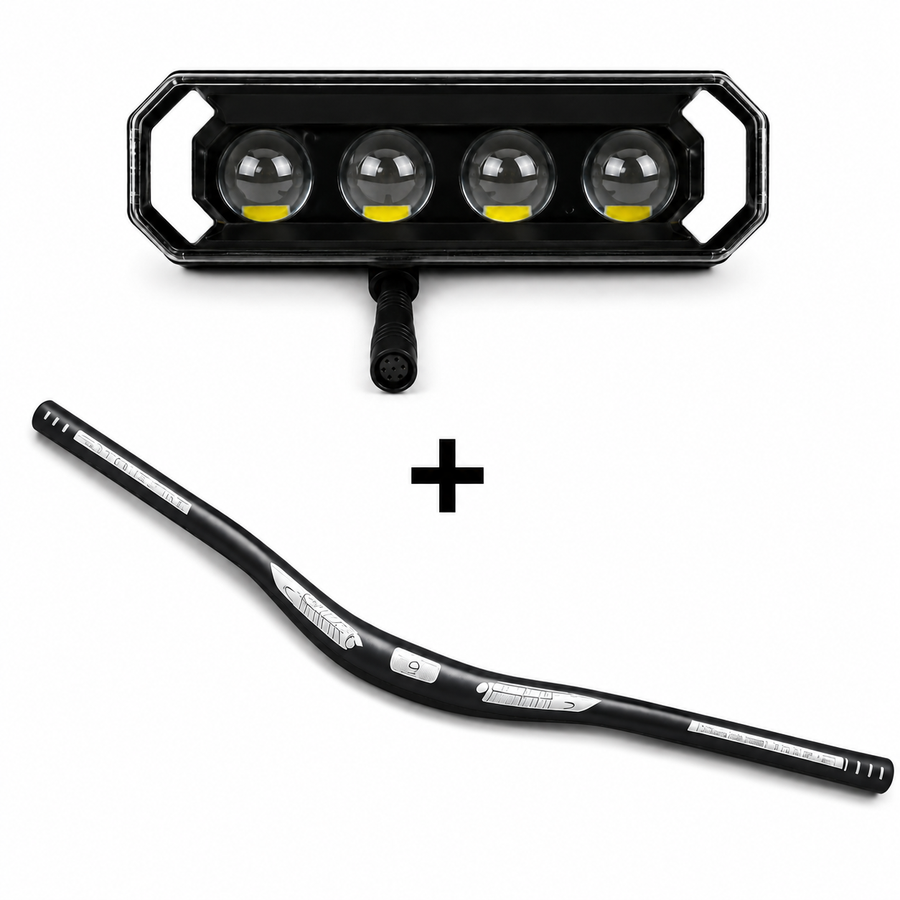 custom led + custom stuur zwart