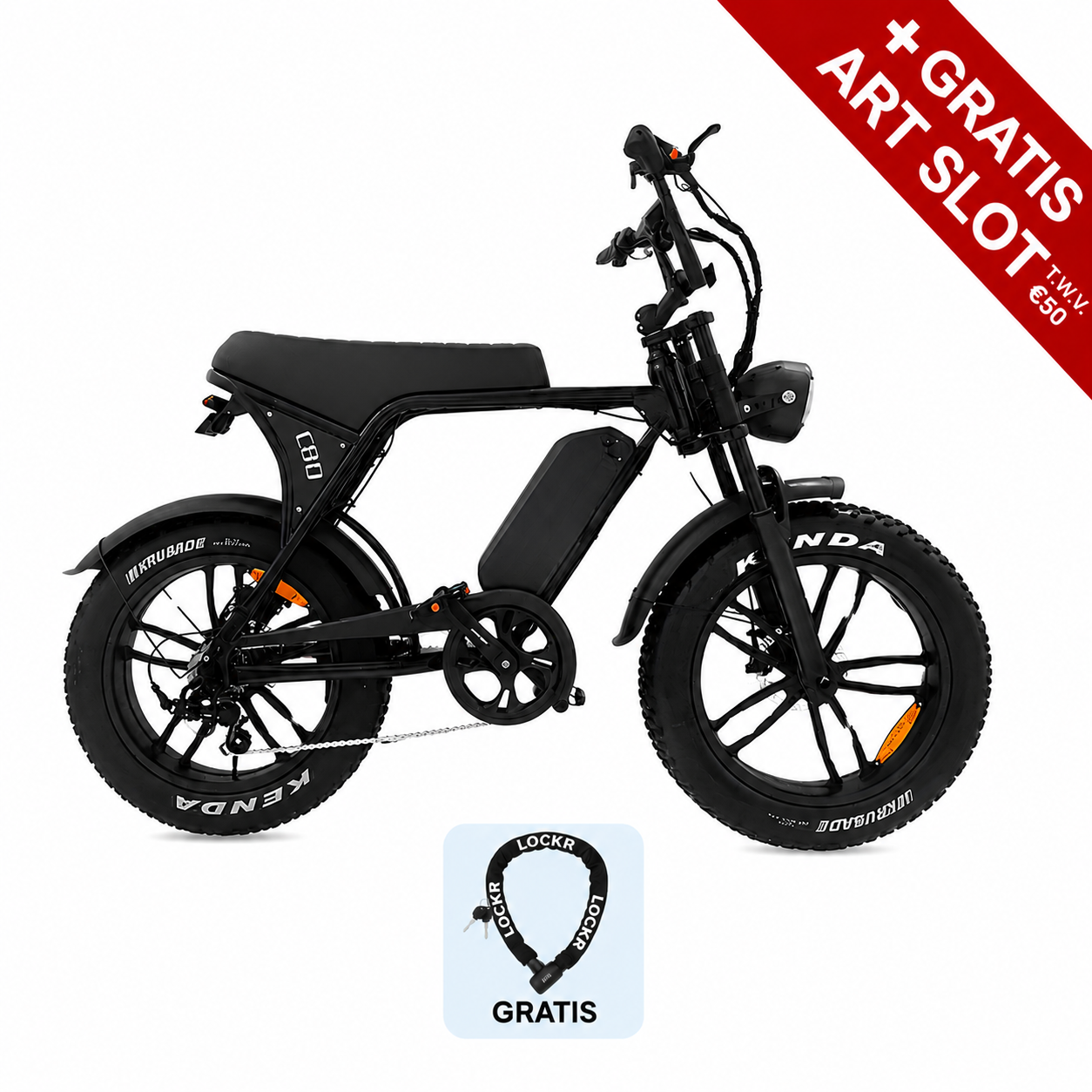 OUXI V8 (C80) Fatbike - Hydraulische Remmen